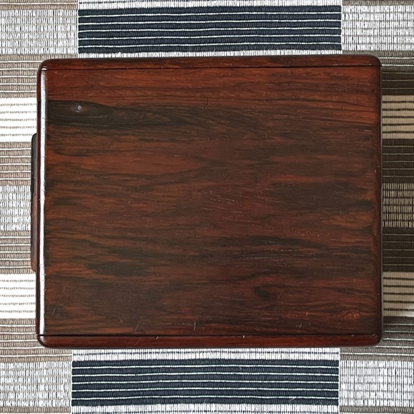 SALE MCM Rosewood Box Mid Century Humidor Denmark Danish Wood Tray Ehrenreich - Picture 5 of 11